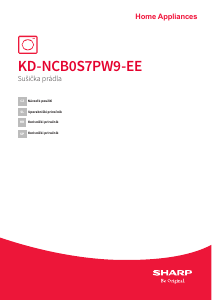 Manuál Sharp KD-NCB0S7PW9-EE Sušák