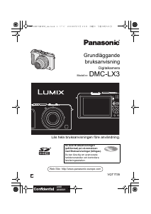 Bruksanvisning Panasonic DMC-LX3 Lumix Digitalkamera