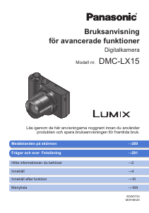 Bruksanvisning Panasonic DMC-LX15 Lumix Digitalkamera