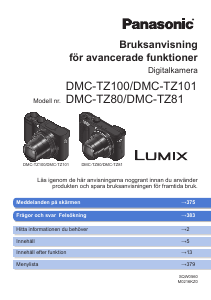 Bruksanvisning Panasonic DMC-TZ100 Lumix Digitalkamera