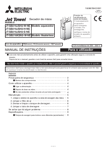 Manual Mitsubishi JT-SB216JSH2-H-NE Secador de mão