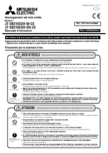 Manuale Mitsubishi JT-SB216ESH-DG-CE Asciugamani automatico