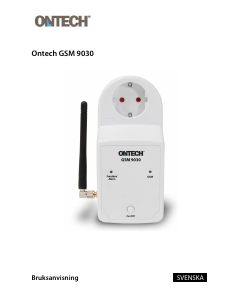 Bruksanvisning Ontech GSM 9030 Smart eluttag
