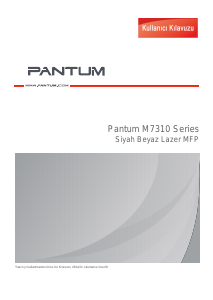 Kullanım kılavuzu Pantum M7310DW Çok işlevli yazıcı