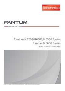 Bedienungsanleitung Pantum M6500N Multifunktionsdrucker