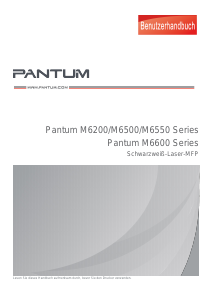 Bedienungsanleitung Pantum M6550W Multifunktionsdrucker