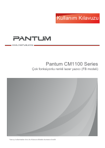 Kullanım kılavuzu Pantum CM1100DW Çok işlevli yazıcı