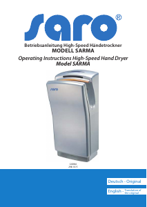 Manual Saro Sarma Hand Dryer