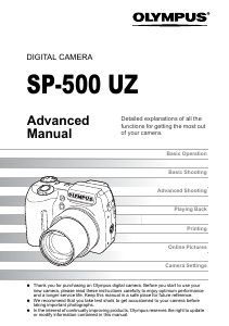 Manual Olympus SP-500UZ Digital Camera
