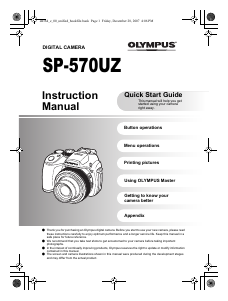 Manual Olympus SP-570UZ Digital Camera