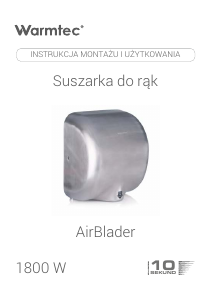 Instrukcja Warmtec AirBlader Suszarka do rąk