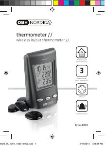 Brugsanvisning OBH Nordica 4830 Wireless Vejrstation