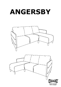 Manual IKEA ANGERSBY Canapea