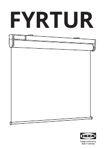 Manual de uso IKEA FYRTUR Estor enrollable