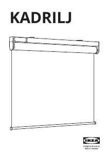 Manuale IKEA KADRILJ Tenda a rullo