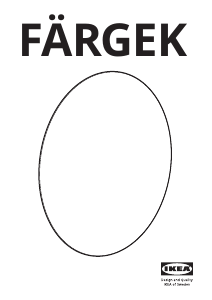 Manual de uso IKEA FARGEK Espejo