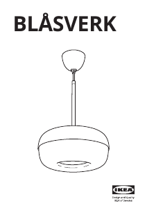Manual IKEA BLASVERK (ceiling) Lampă