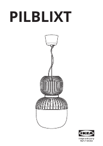 Kasutusjuhend IKEA PILBLIXT (ceiling) Lamp