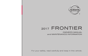 Manual Nissan Frontier (2017)