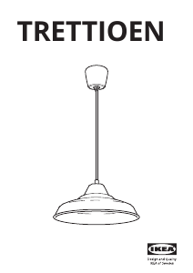 Посібник IKEA TRETTIOEN Лампа