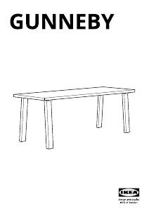 Manual IKEA GUNNEBY Dining Table