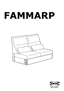 사용 설명서 이케아 FAMMARP 낮 침대