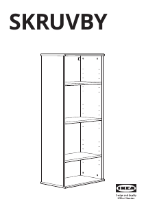 Manual IKEA SKRUVBY Bibliotecă