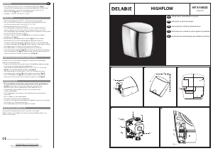 Manual Delabie NT 510622 Highflow Hand Dryer