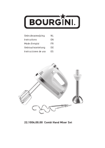 Bedienungsanleitung Bourgini 22.1004.00.00 Handmixer