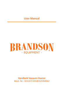 Manual Brandson 303187/20180125NB062 Handheld Vacuum
