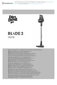 Bruksanvisning Dirt Devil DD778 Blade 2 Støvsuger
