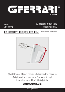 Manual G3 Ferrari G20079 Animadolce Hand Mixer