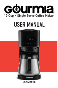Manual Gourmia GCM2218 Coffee Machine