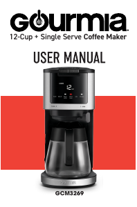 Manual Gourmia GCM3269 Coffee Machine