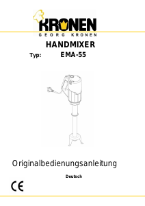 Bedienungsanleitung Kronen EMA-55 Stabmixer