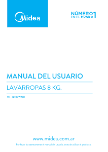 Manual de uso Midea WF-TB108WAR1 Lavadora
