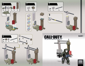 Handleiding Mega Bloks set 6851 Call of Duty Juggernaut