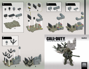 Manual Mega Bloks set 6852 Call of Duty Ghillie suit sniper