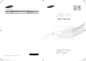 Manual Samsung UA40F5000AJ LED Television