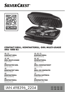 Használati útmutató SilverCrest IAN 498396 Kontaktgrill