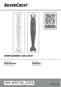 Manual SilverCrest IAN 400106 Hand Blender