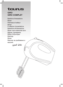 Manual Taurus Giro Complet Misturador da mão