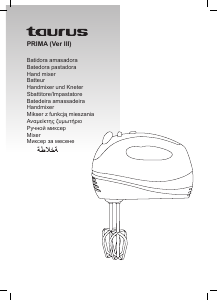 Manual Taurus Prima (Ver III) Misturador da mão