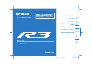 Bedienungsanleitung Yamaha YZF-R3 (2022) Motorrad