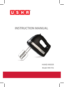 Handleiding USHA HM 3732 Handmixer