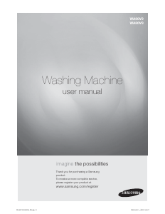 Manual Samsung WA80V9KEQ/XSH Washing Machine