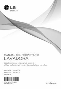 Manual de uso LG F1389TD Lavadora