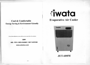 Handleiding Iwata JET-600M Ventilator