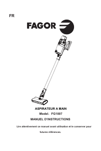 Manual Fagor FG1007 Vacuum Cleaner