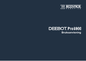 Bruksanvisning ECOVACS Deebot Pro 930 Dammsugare